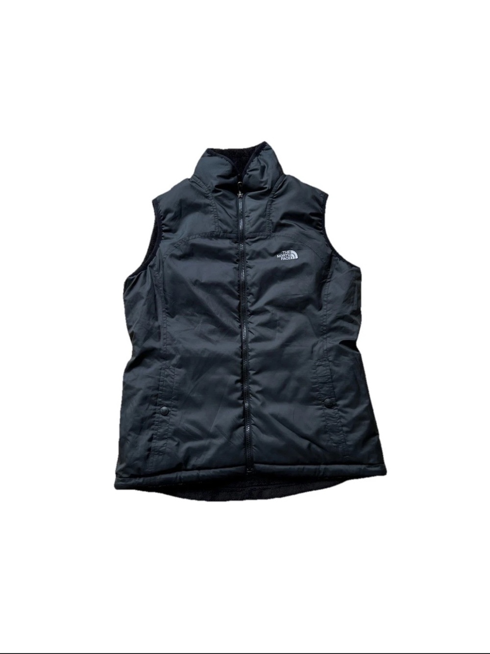 The North Face TNF Women's Gray / Black Full Zip Reversible Vest Size Medium